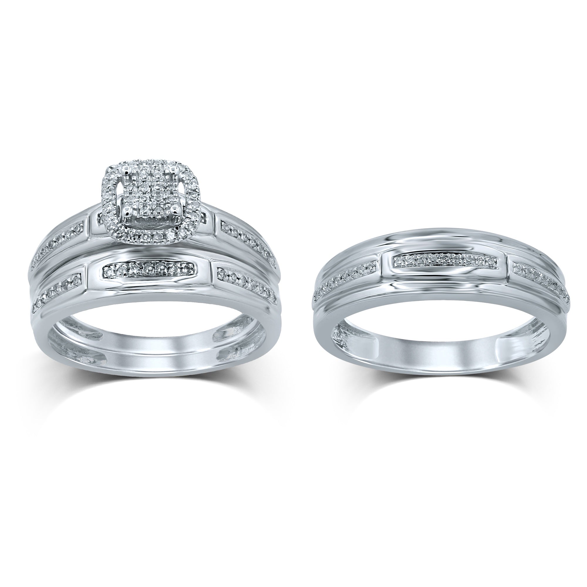 10ky 0.25tw Dia Trio Ring Set 0429136-YG