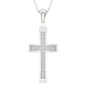 stunning diamond cross pendant