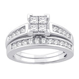 10K 0.50ct Princess cut Diamond Ring