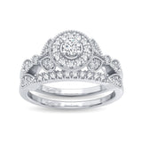 14K 0.33CT Diamond Bridal Ring
