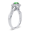14K 0.27CT Diamond Emerald Ring