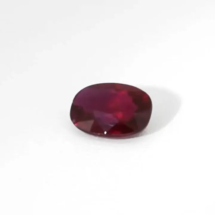 0.73ct Oval Natural Ruby (Colour Red, Clarity Slightly Included, Cut Faceted)