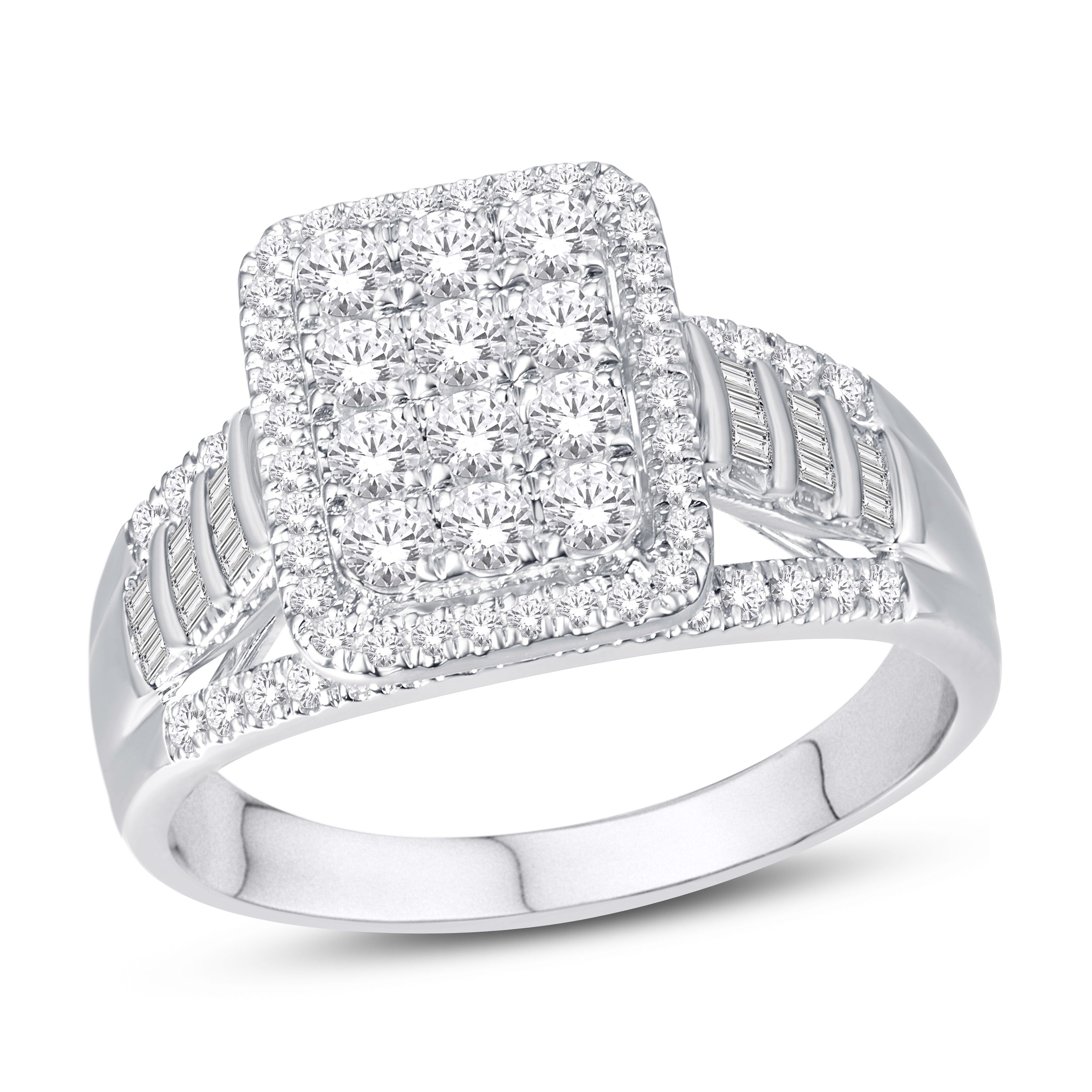 10kw 0.91tw Dia Cushion Halo Ring 0226042-WG