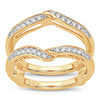 14K 0.33CT  DIAMOND  RING GUARD