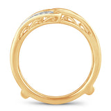 14K 0.33CT  DIAMOND  RING GUARD