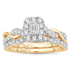 14K 1.00CT Fancy Cut Bridal Ring