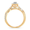 14K 1.00CT Fancy Cut Bridal Ring