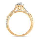 14K 1.00CT Fancy Cut Bridal Ring