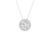 14K 1.15CT Certified Lab Grown Diamond Pendant ( IGI Certified )