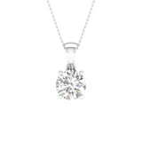 14K 1.50CT Certified Lab Grown Diamond Pendant ( IGI Certified )