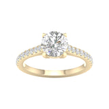 14K 1.75CT Certified Lab Grown Diamond Ring ( IGI Certified )