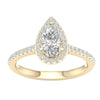 14K 1.25CT Certified Lab Grown Engagement Ring