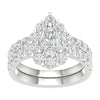 14K 3.00ct Lab Grown Bridal Set