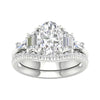 14K 3.25CT  Lab Diamond Bridal Ring