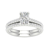 14K 1.50CT Lab Diamond Bridal Set