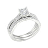 Certified Lab Grown 14K 1.40CT Diamond Bridal Set