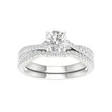 14K 1.40CT Lab Grown Diamond Bridal Set