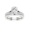 14K 2.40CT Lab Diamond Bridal Set