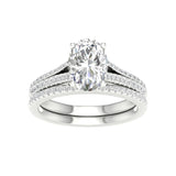 14K 2.40CT Lab Diamond Bridal Set