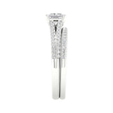 Certified Lab Grown 14K 1.40CT Diamond Bridal Set