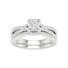 Certified Lab Grown 14K 1.65CT Diamond Bridal Set