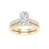 14K 3.00CT Lab Diamond Bridal Set