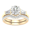 14K 2.15ct Lab Grown Bridal Set