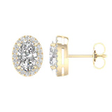 14K 2.25ct  Lab Grown Diamond Earrings