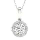 14K 0.60CT Certified Lab Grown Diamond Pendant