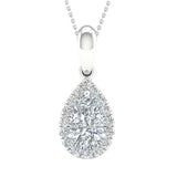 14K 1.13CT Certified Lab Grown Diamond Pendant