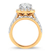 14K 5.00CT Certified Lab Grown Diamond Bridal Ring