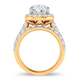 14K 5.00CT Certified Lab Grown Diamond Bridal Ring