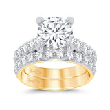 14K 5.00CT Certified Lab Grown Diamond Bridal Ring