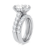 14K 5.00CT Certified Lab Grown Diamond Bridal Ring