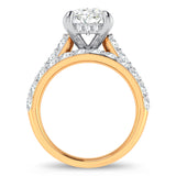 14K 5.00CT Certified Lab Grown Diamond Bridal Ring