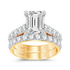 14K 5.00CT Certified Lab Grown Diamond Bridal Ring