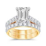 14K 5.00CT Certified Lab Grown Diamond Bridal Ring