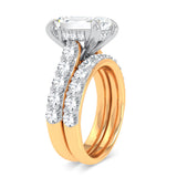 14K 5.00CT Certified Lab Grown Diamond Bridal Ring