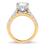 14K 5.00CT Certified Lab Grown Diamond Bridal Ring