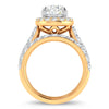 14K 5.00CT Certified Lab Grown Diamond Bridal Ring