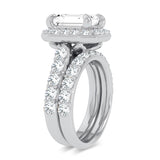 14K 5.00CT Certified Lab Grown Diamond Bridal Ring