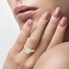 14K 3.00CT Certified Lab Grown Engagement Ring