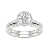 14K 1.50CT Certified Lab Grown Diamond Bridal Ring