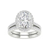 14K 3.75CT Lab Diamond Bridal Set