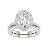 14K 3.75CT Lab Diamond Bridal Set