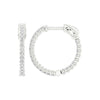 14K 0.50CT Lab Diamond Hoop Earring