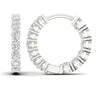 14K 1.00CT Lab Diamond Hoops