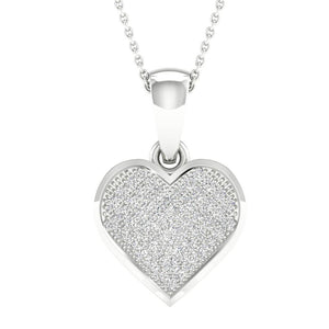 Stunning Small Diamonds Heart Pendant