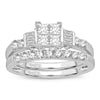 14K  1.00CT Princess Cut Diamond Bridal Ring