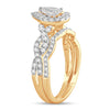 14K  1.40CT  DIAMOND  BRIDAL  RING